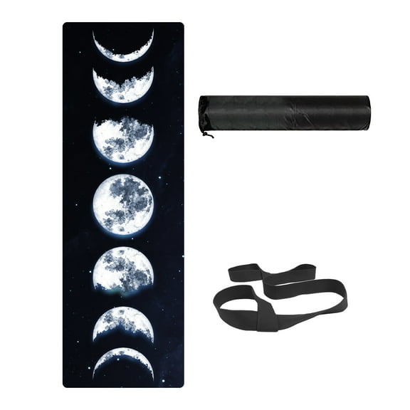 Zeronic Yoga Mat Premium Printing Non Slip Exercise & Fitness Mat for All Types of Yoga, Pilates & Floor Workouts (72" x 24" x 6mm Thick)