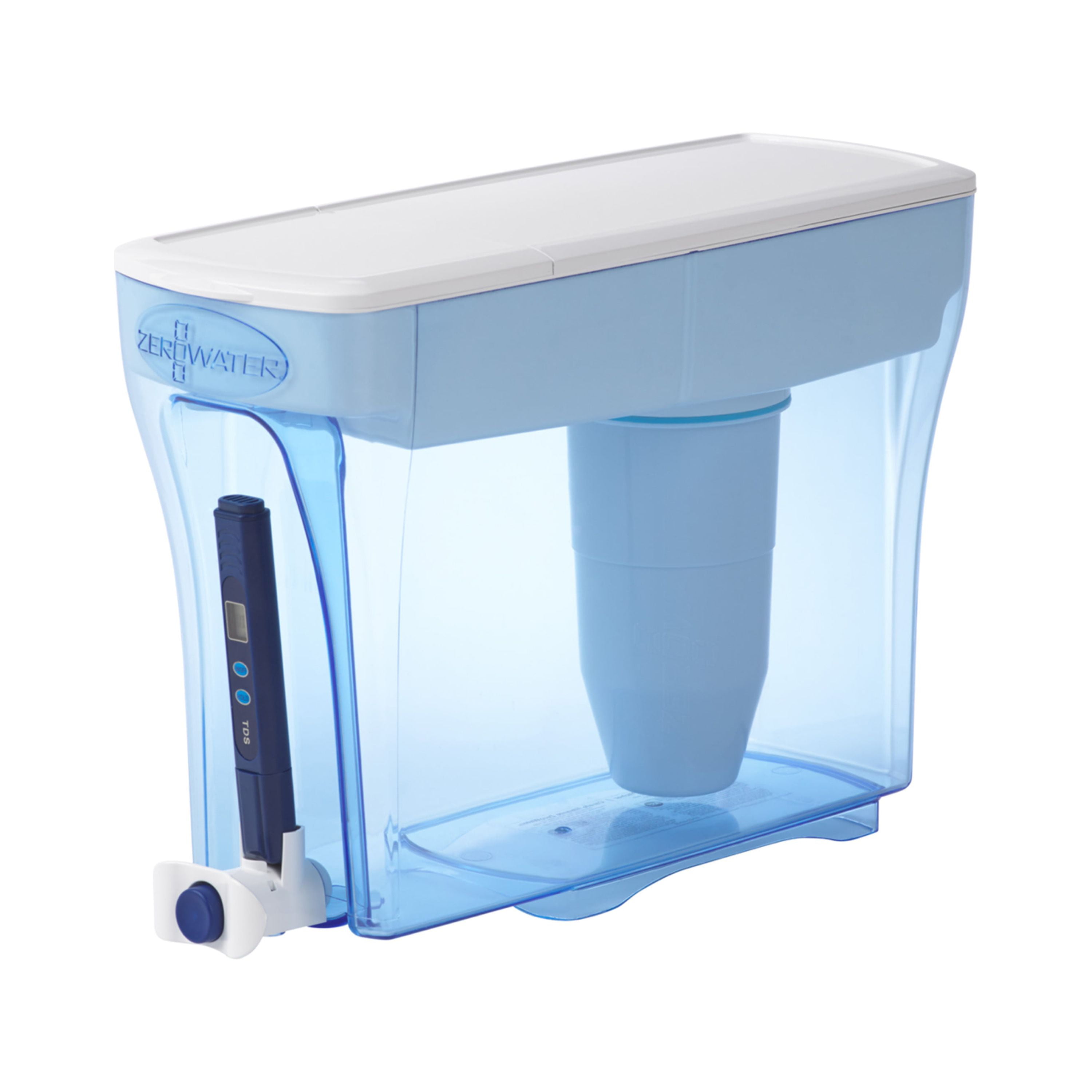 ZeroWater ZD-030RP Ready-Pour Water Dispenser, Blue/White, 30-Cup