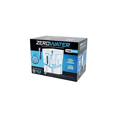 Zerowater 4020738 Ready-Read 52 Cups Water Filtration Dispenser, Blue & White
