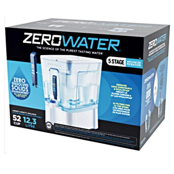 ZeroWater Ready-Read 52 cups Blue/White Water Filtration Dispenser