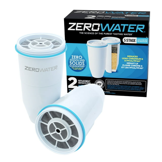 Zerowater 5Stage Water Filter Replacement 2 Pack