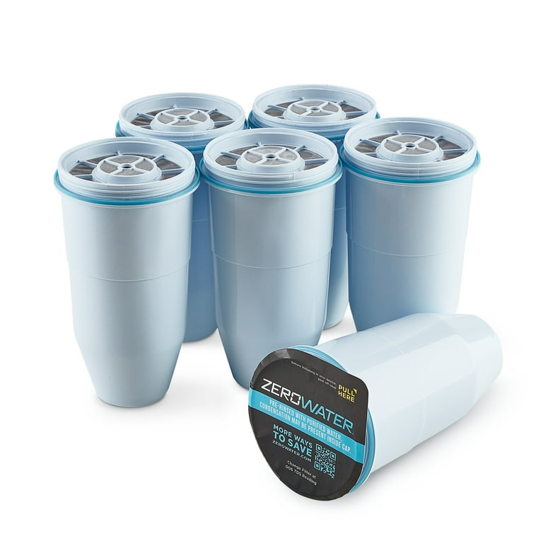 ZeroWater Replacement Refill Water Filter For Pitchers & Dispenser (6 Pack) ZeroWater Replacement Refill Water Filter For Pitchers & Dispenser (6 Pack)