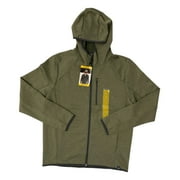 Zeroxposur Mens Full Zip Stretch Fabric Tech Fleece Hoodie Basil Heather, S