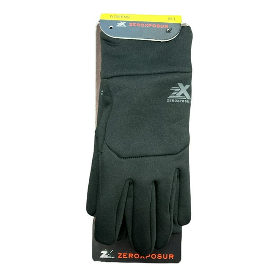 Zeroxposur Women's Lightweight Performance Touchscreen Active Glove (Black, M/L)