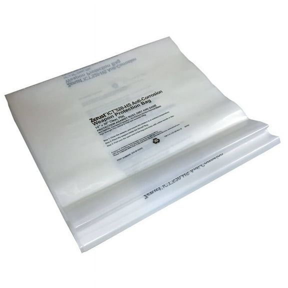 Zerust Multipurpose VCI Poly Bag - Plain End Closure - 14" x 50" - Pack of 12