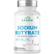 Zespo Sodium Butyrate 1000mg Micro-Encapsulated with Tributyrin, 120 Caps