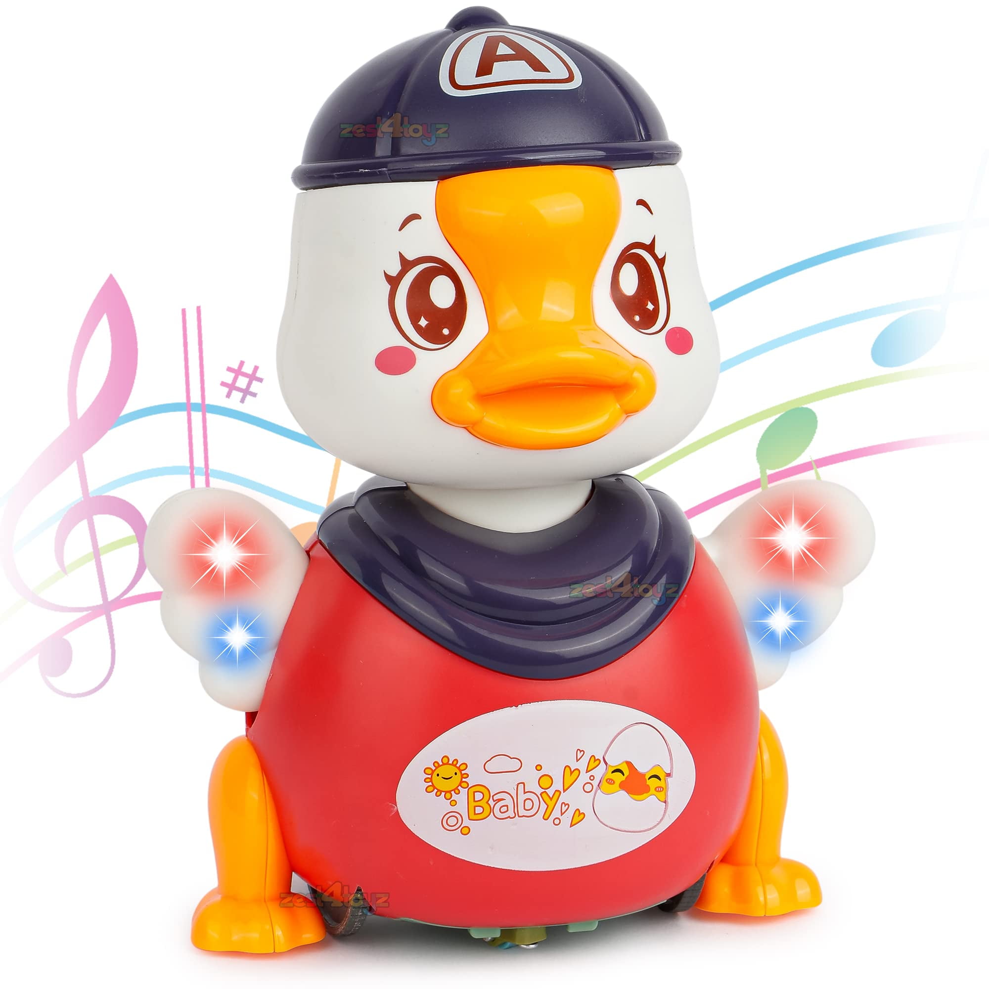 Zest 4 Toyz Musical Duck Toy For Kids Dancing Walking And Spin Toys