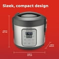 thumbnail image 1 of Zest 8 Cup One Touch Rice Cooker, Steamer, Cooks Rice Grains Quinoa Oatmeal No Pressure Cooking, 1 of 7
