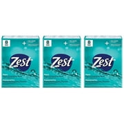 Zest Bar Soap Aqua With Vitamin E, 3.2 Ounce Bars, 24 Pack