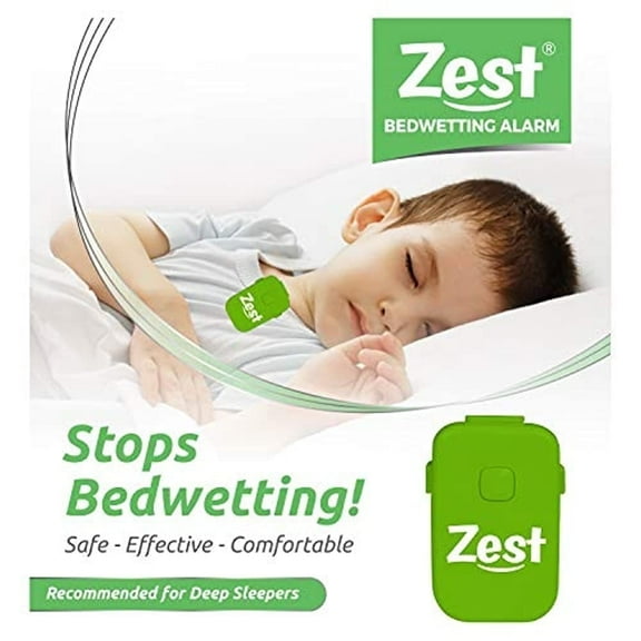 Zest Bedwetting Alarm (Enuresis Alarm) with 8 Tones and Strong Vibration to Stop Bedwetting in Boys, Girls and Deep Sleepers