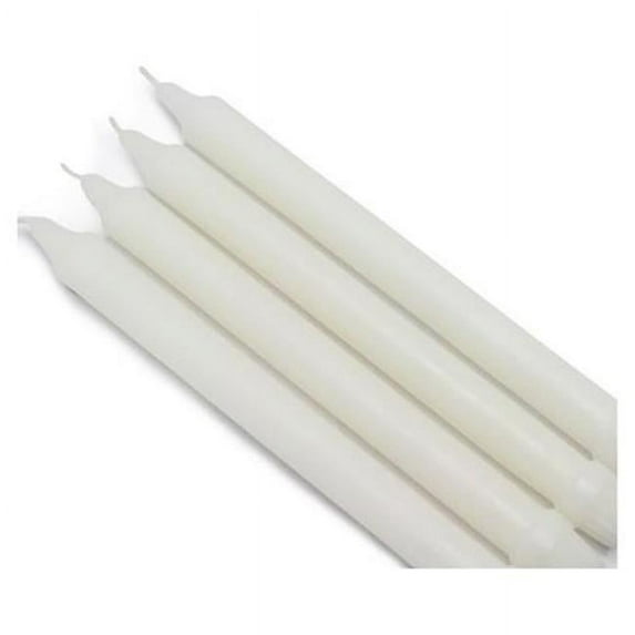 Zest Candle 10 in. White Formal Dinner Taper Candles