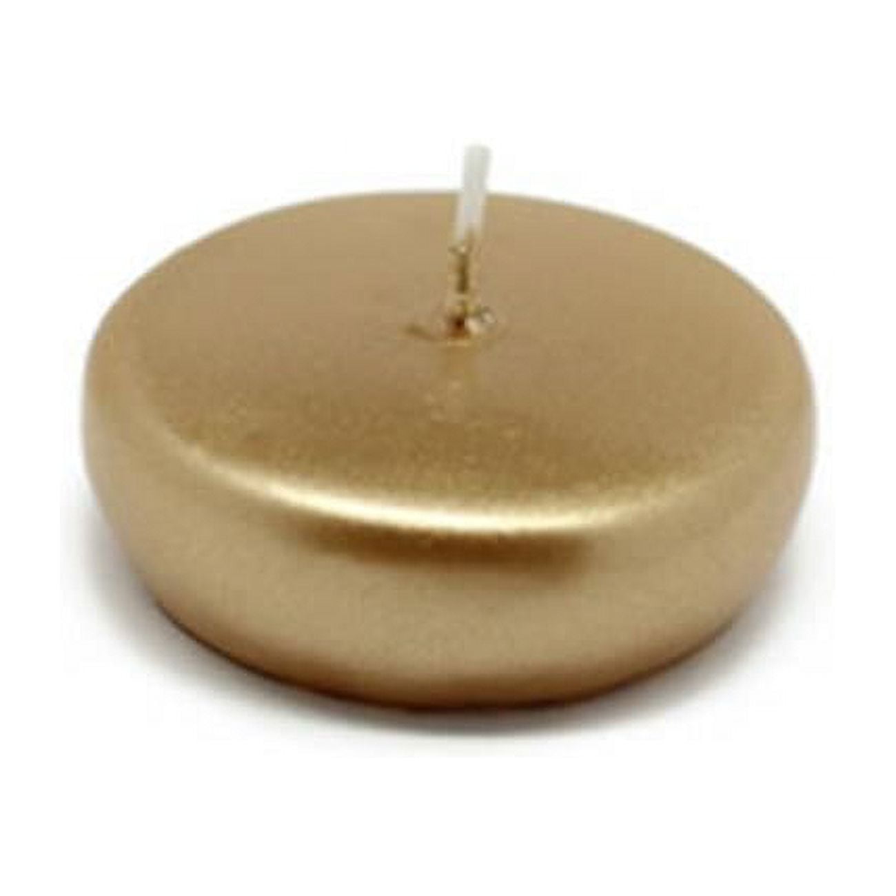 Zest Candle 2 14 in. Metallic Gold Floating Candles 24pcBox