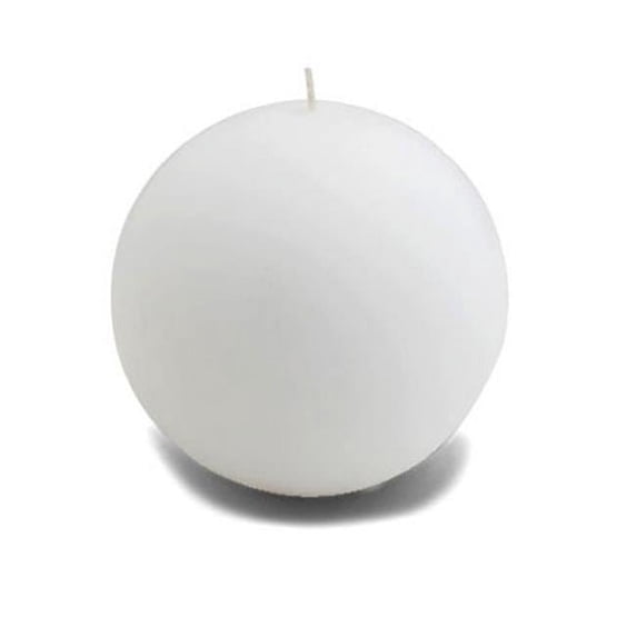 Zest Candle CBC-401 4 in. White Citronella Ball Candles -2pc-Box