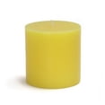 thumbnail image 1 of Jeco CPC-021_12 3 x 3" Yellow Citronella Pillar Candle (12pcs/Case) Bulk, 1 of 2