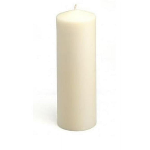 Zest Candle CPZ-048-12 3 x 9 in. Ivory Pillar Candles -12pcs-Case - Bulk