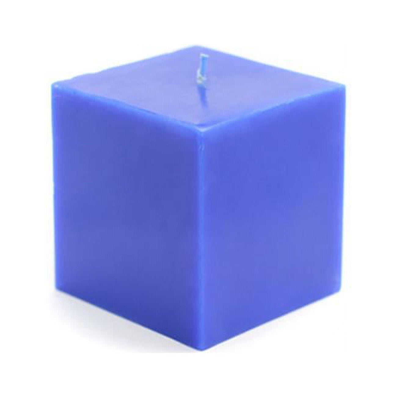 Zest Candle CPZ13412 Blue Square Pillar Candles Bulk Case of 12