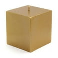 thumbnail image 1 of Zest Candle CPZ-137-12 3 x 3 in. Metallic Bronze Gold Square Pillar Candles -12pcs-Case- Bulk, 1 of 5