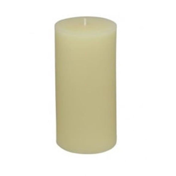 Zest Candle CPZ-170-12 3 x 6 in. Ivory Pillar Candles-12pcs-Case - Bulk