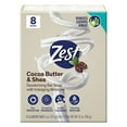 Zest Deodorant Bar Soap, Hydrating Moisture for All Skin Types, Cocoa