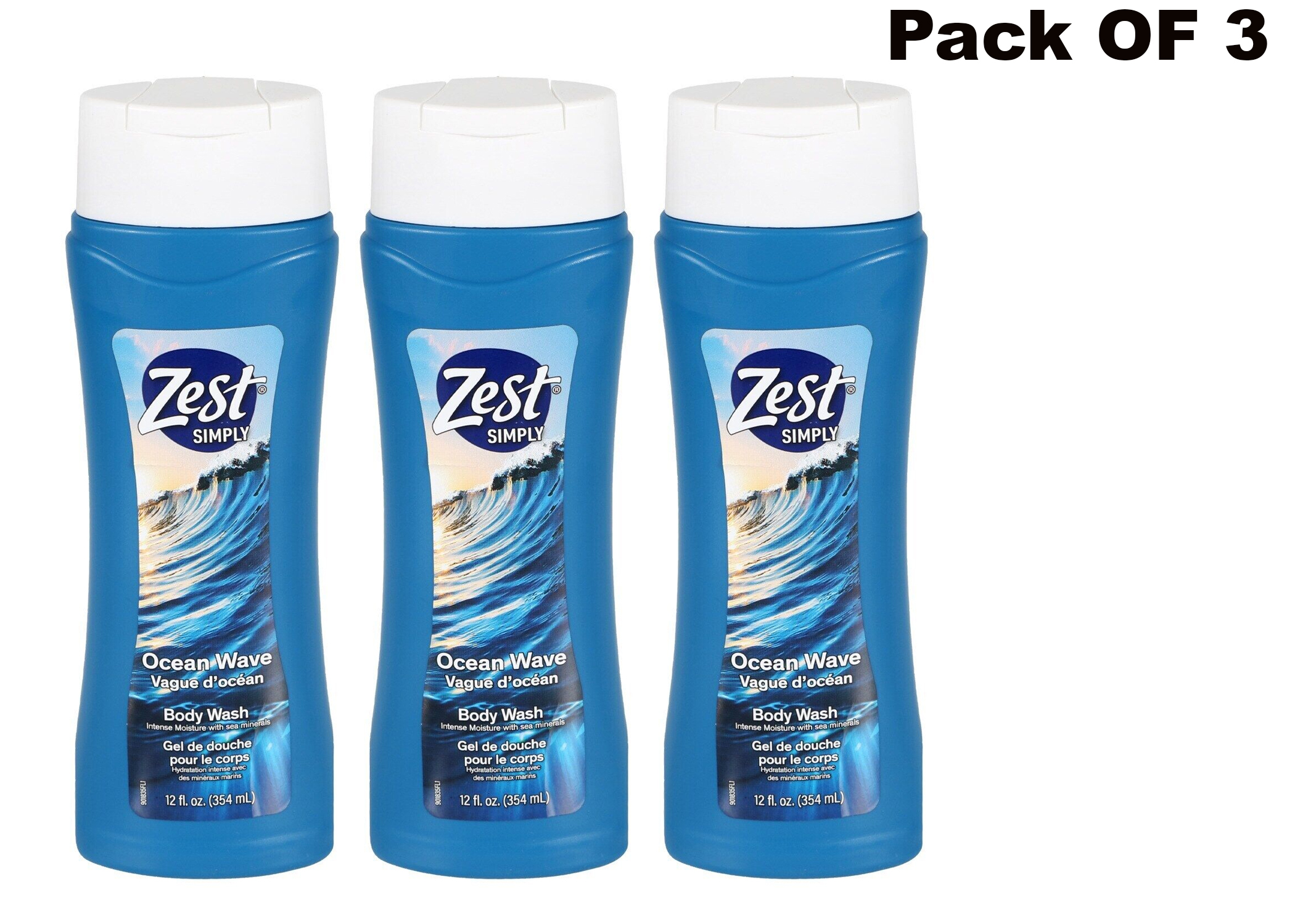 Zest Ocean Breeze Hydrating Shower Body Wash Rich Lathering