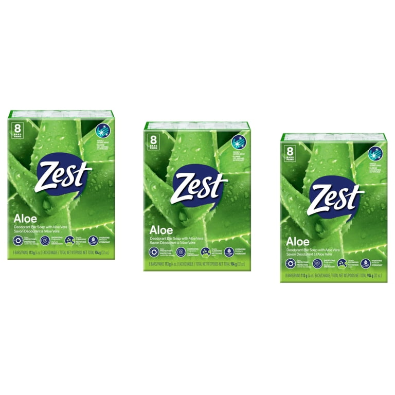 Zest Original Aloe Bar Soap, Energizing, Earth Friendly, Paraben