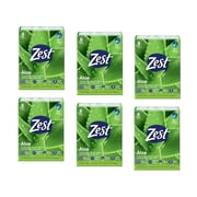 Zest Soothing Aloe Bar Soap, 8 Count - Pack of 6