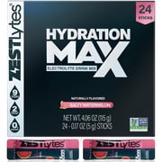 ZestLytes Salty Fruit Sugar Free Electrolyte Hydration Packets - Sugar Free & Low Calorie Drink Mix for Rapid Hydration, High Sodium & Potassium - 5 Vitamins - Salty Watermelon, 24 Sticks