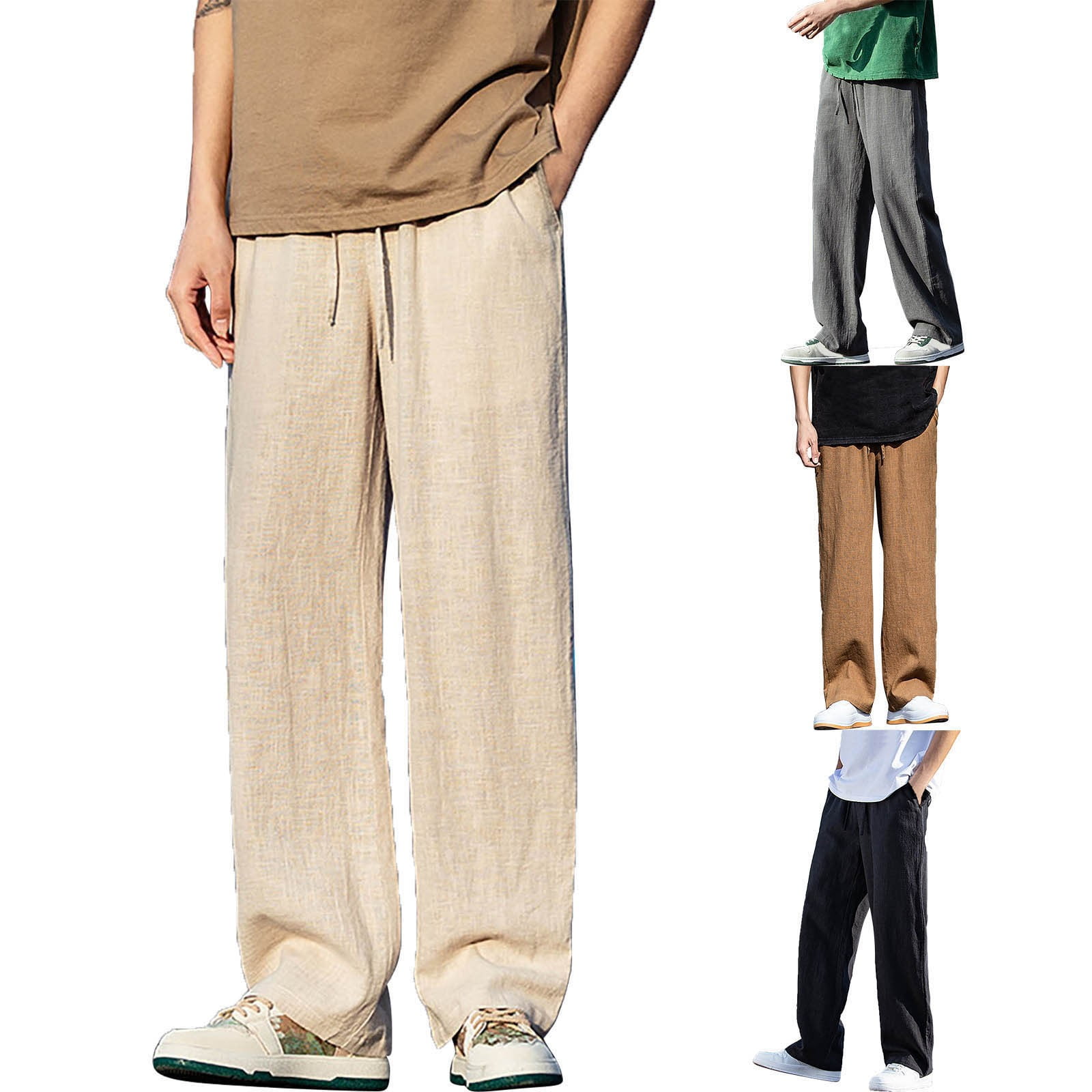 【2plan】Summer Cooling Slacks ZestMode-2-Pack-Mens-Casual-