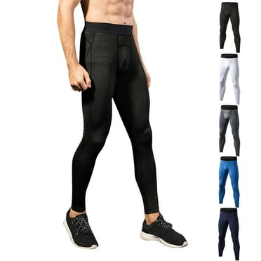 ZestMode 2 Pack Mens Compression Pants Lightweight Baselayer Legging | Form Fitting | 4-Way Stretch | Thermal's Sports And Fitness Training Tights Leggings And Trousers