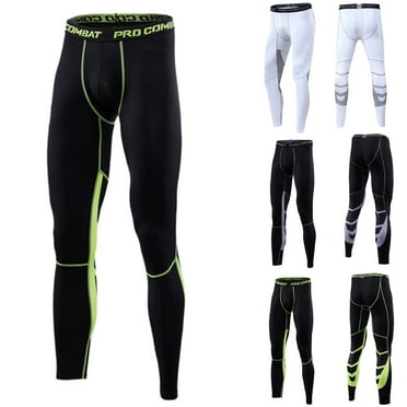 ZestMode 2 Pack Mens Compression Pants with Pockets, Athletic Leggings Baselayer Workout Tights for Running Yoga Gym Leggings's Sports Leggings High Elastic Running