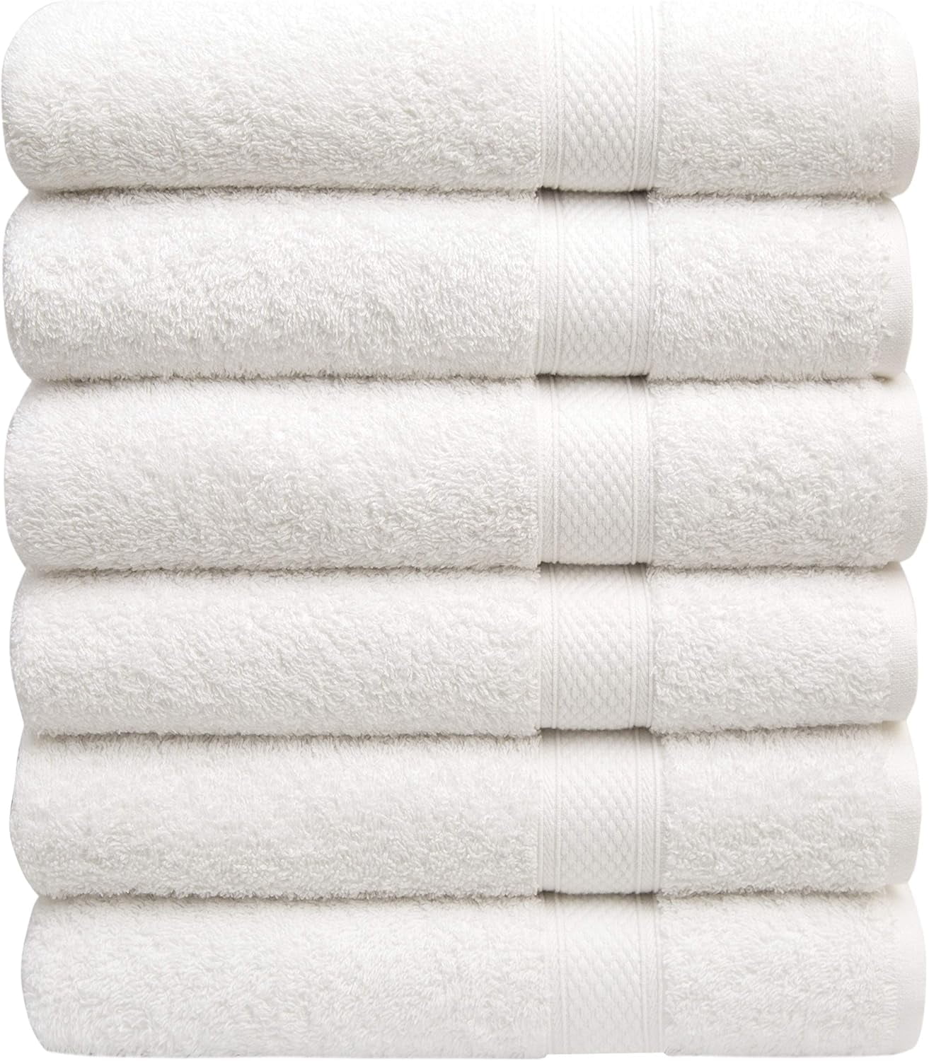 White Cotton and Polyester Hand Washcloth Set for Kids