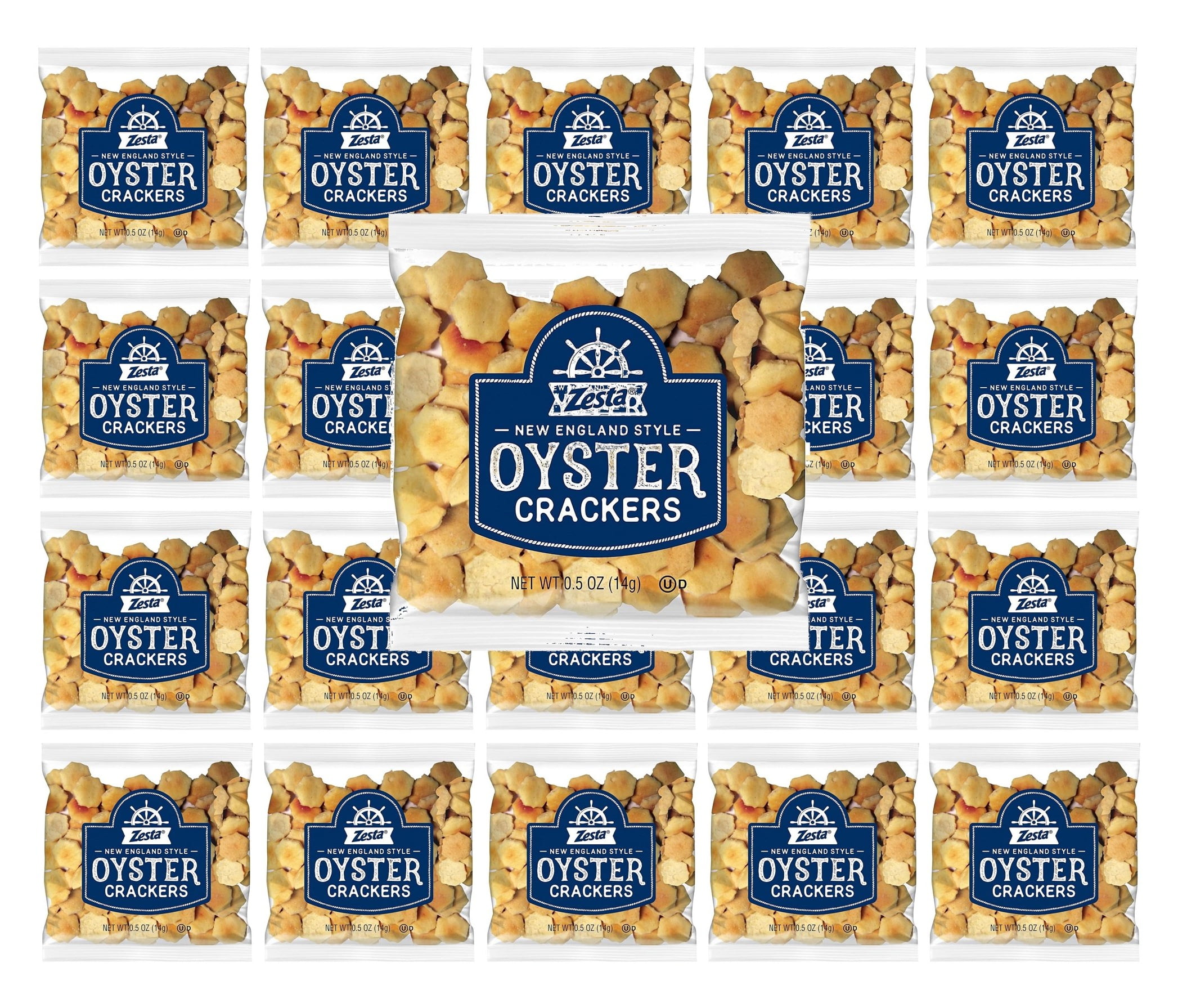 Zesta New England Style Oyster Cracker - 0.5 oz Pouch - Pack of 75