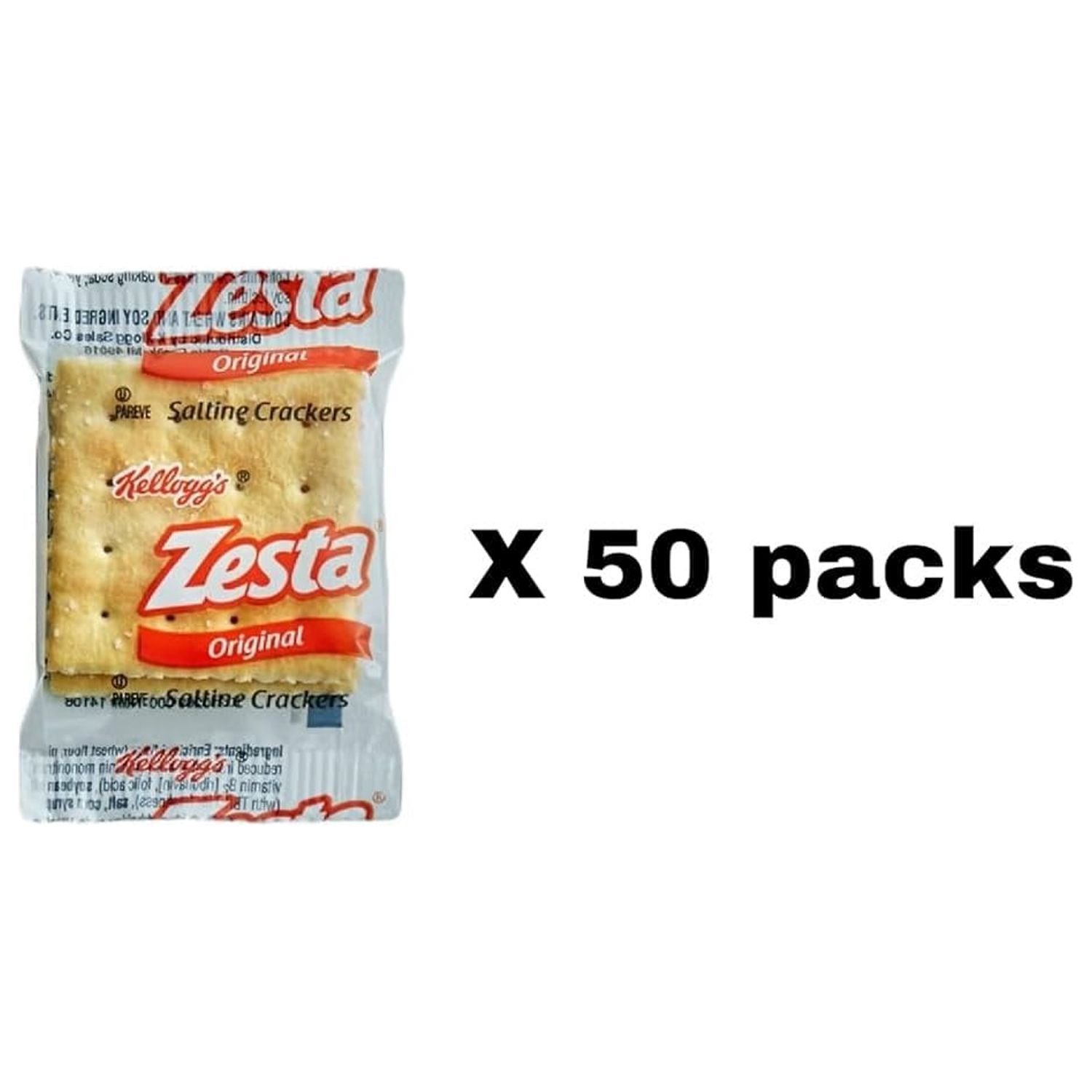 Zesta Saltine Crackers, 2 Crackers Per Pack, 50 Packs