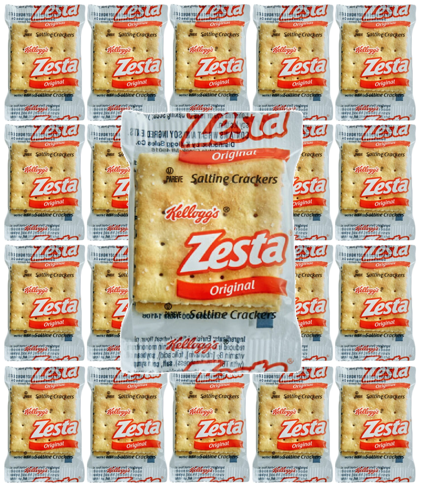 Zesta Saltine Crackers - Two Crackers Per Pouch - Pack of 50