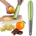thumbnail image 1 of Zester Grater, Double-Sided Stainless Steel Grater, Cheese Zester Grater with Handle, Multi-Function Cheese and Vegetable Grater Zester Tool, Kitchen Lemon Zester Tool, Small Grater, 10.97inch, 1 of 7