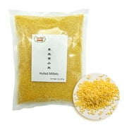 Zestful foods 2 Pounds Hulled Millets, millet grain, millet flour gluten free, Whole Grain, Organic
