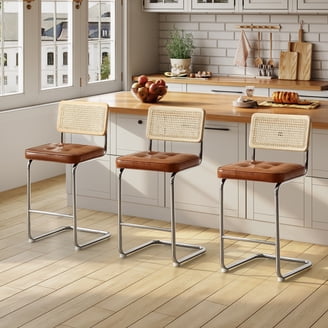 Leather Woven Stool
