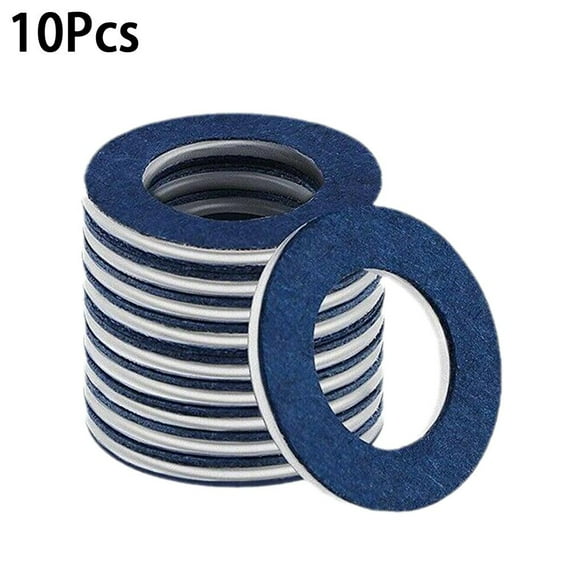Zestify 10pcs 12mm Hole Nut Seal Oil Pan Oil Drain Screw Gasket Washer Suitable For TOYOTA/Toyota 90430-12031 90341-12012 E7U5