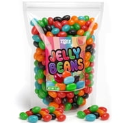 Zestix Jelly Beans, 1 lb Assorted Flavors, Soft Chewy Jelly Candy for Candy Bowls, Parties, Snacks & Bulk Treats