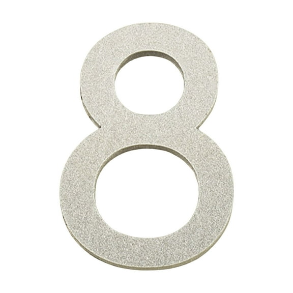 ZestqaQ 10CM Acrylic Silvery Number Plates, Stylish Decor, Customizable Wall Art, Perfect for Home or Office, Versatile Decorative Accents