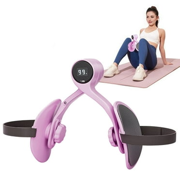 Aurora Glaze Pelvic Floor Trainer - Thigh Master With Smart Screen & 360° Rotation, 12kg Resistance