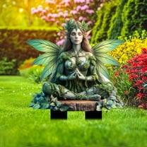 ZestqaQ Bohemian Acrylic Garden Stake, Decorative Fairies and Hummingbirds, Unique Outdoor Decor for Flower Beds and Patios, Versatile Garden Decorations, Whimsical Yard Art for Home and Garden