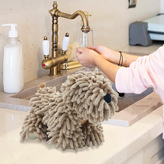 ZestqaQ Cartoons Dogs Hand Towel, Super Absorbent Hand Wipes, Multi-Functional Kitchen Towels, Quick Drying Animal Towel, Adorable Puppy Design, Versatile Home Decor
