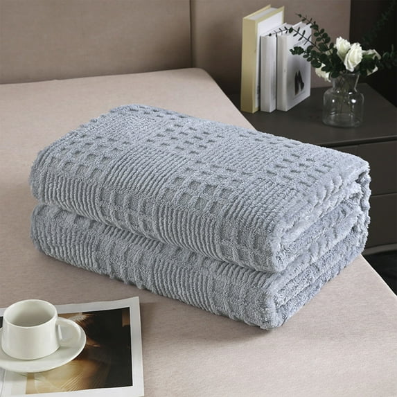 ZestqaQ Cozy Fleece Throw Blanket, Breathable Fuzzy Blanket, Soft Polyester Sofa Throw, All Seasons Couch Blanket, Easy Wash Home Decor