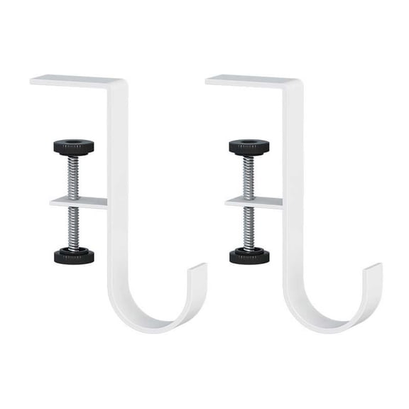 ZestqaQ Fireplace Stocking and Garland Hanger, Adjustable Heavy Duty Brick Hook, Double Hook Design, No Drilling, Fits Mantels 0.6 to 2.4 Inches, Durable Aluminum