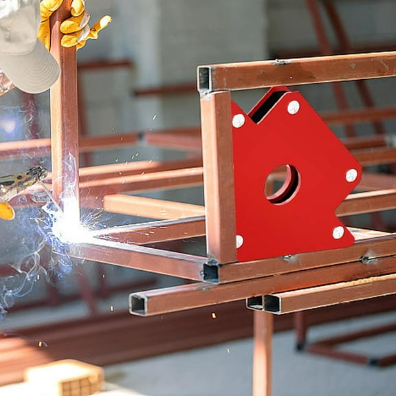 ZestqaQ Heavy-Duty Angle Welding Magnets, Magnetic Welding Clamps, Multi-Angle Versatility, Rust-Resistant Steel Positioner for Welding Projects, Durable Magnetic Strength for Metalworking