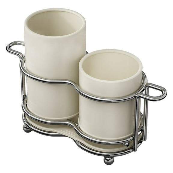 ZestqaQ Kitchen Countertop Tool Stand, Knife and Spoon Drying Rack, Stainless Steel Cutlery Organizer, Hygienic Kitchen Tool Caddy, Space-Saving Storage Solution for Efficient Kitchen Use