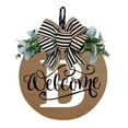 thumbnail image 1 of ZestqaQ Last Name Year Round Front Door Wreath, Decorative Hanging Plaques, Seasonal Home Decor, Personalized Door Sign, Festive Welcome Sign, 1 of 5