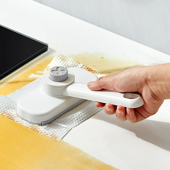 ZestqaQ Multifunctional Cleaning Brush, One Click Clip Mop, Automatic Paper Change Cleaner, Portable Housework Rag, Efficient Bathroom Wall Tool