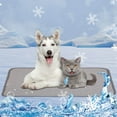 thumbnail image 1 of ZestqaQ Pet Cool Mat, Ice Silk Cushion for Dogs and Cats, Washable Pet Blanket, Comfortable Cold Mat for Sofa and Bed, Ideal for Pet Cooling on Floor and in Car, 1 of 8